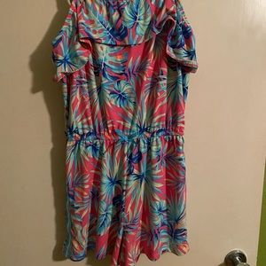 Tropical pattern romper